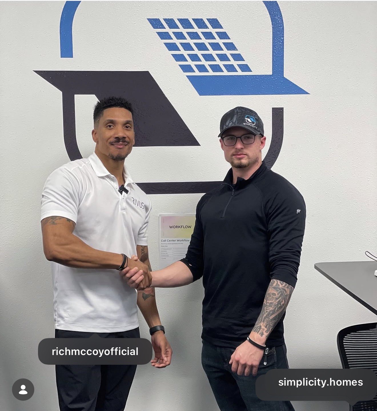 Rich McCoy with a client